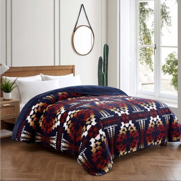 Pendleton Bedding Pendleton Sherpa Soft Warm Blanket King Size